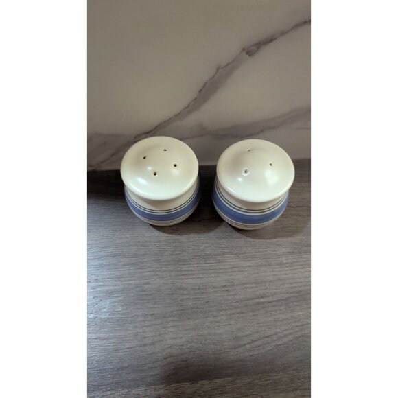 Pfaltzgraff Rio Ceramic Bue Pattern Salt and Pepper Shakers Vintage - Picture 6 of 7